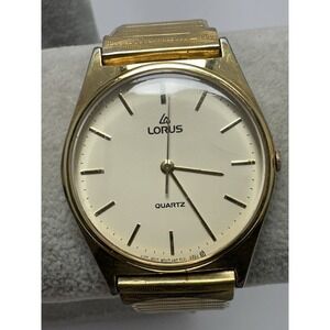Lorus Y107-8000 New Battery Mens Watch 33MM 7" Stretch Band L58